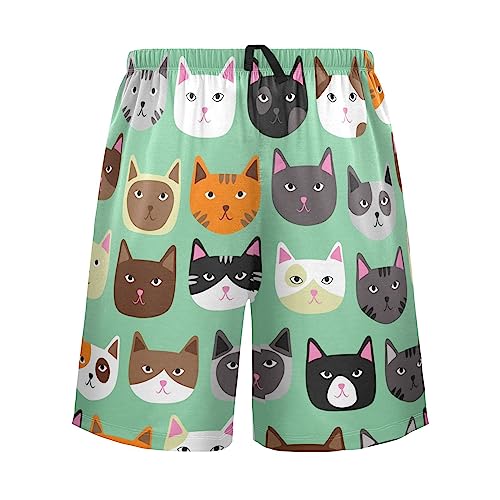 J JOYSAY Tropical Palm Pajama shorts Mens Lounge Sleep Shorts Super Soft Men Pajama Bottoms with Drawstring & Pockets2