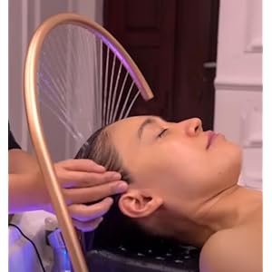 Head Spa Portable Water Therapy Water Outlet Frame Waterfall Adjustable Fits Most Shampoo Bowl Bed For Massage Salon Equipment