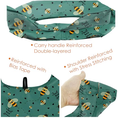 Image of BeeGreen Rolled Up Grocery Bags Reusable Shopping Bags Foldable for Groceries