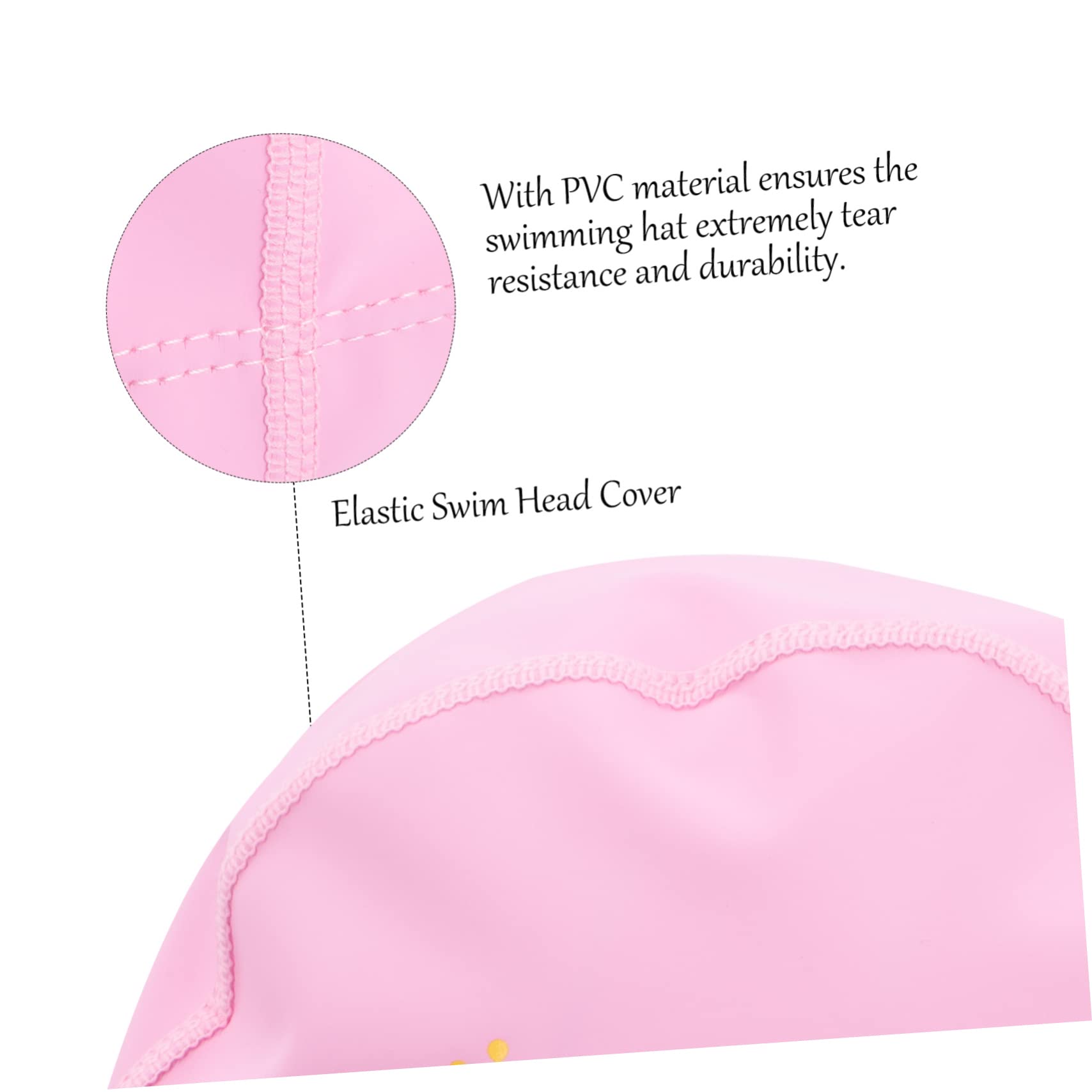 BESPORTBLE Bonnet De Bain pour Enfants Bonnet Imperméable en PVC Hommes Et Femmes