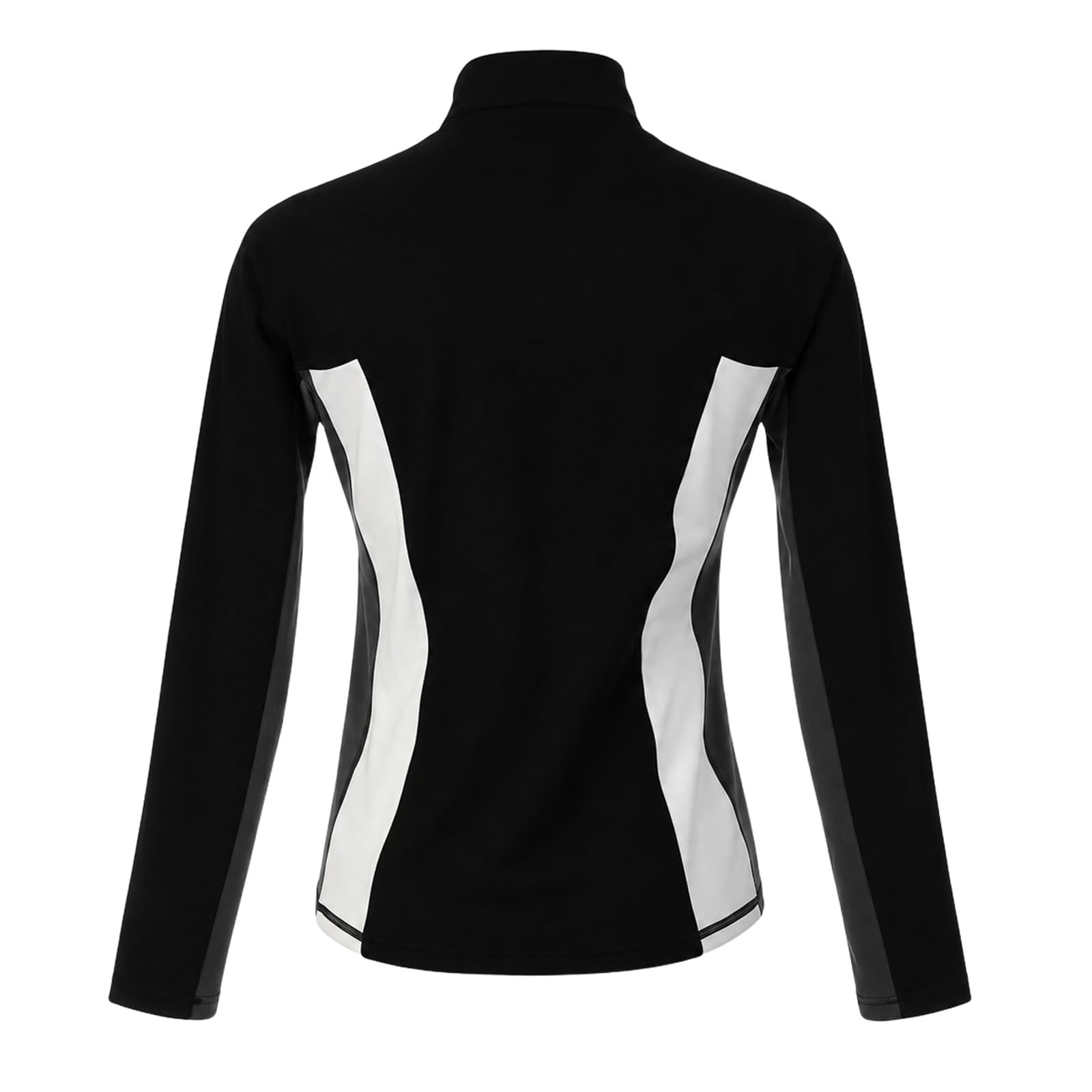 Eiskunstlauf Jacke Damen Teen Vollzip Kontrastpaneele Eisbahn Training | Stehkragen, Vollzip, seitliche Kontrastpaneele und elastischer Stoff for Warm-up, Unterricht und Training auf dem Eis