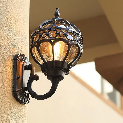 Lámparas de pared retro E27 para escaleras y pasillos con luz impermeable
