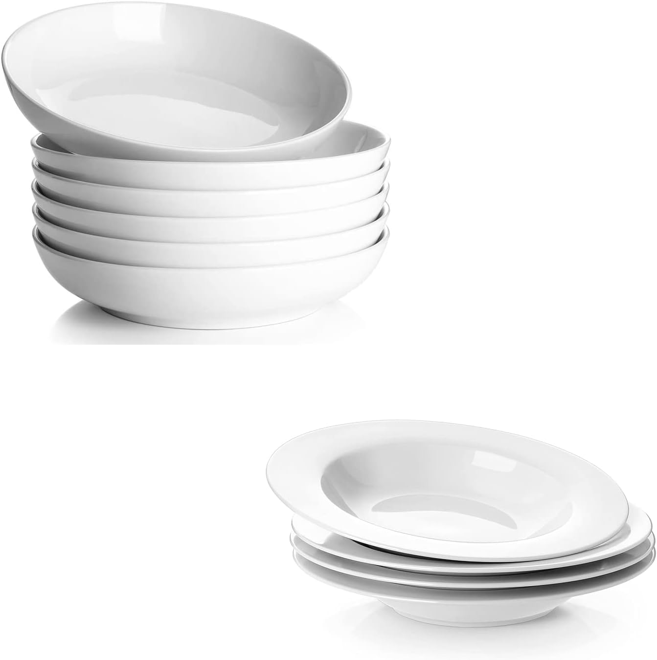 Y YHY Pasta Bowls 30oz 8 Inches Rimmed Soup Bowls Ceramic