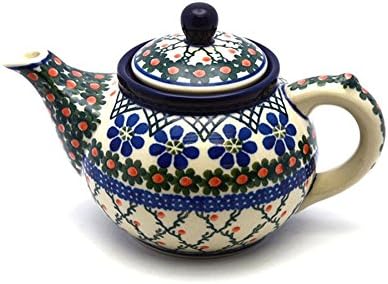 Polish Pottery Teapot - 14 oz. - Primrose