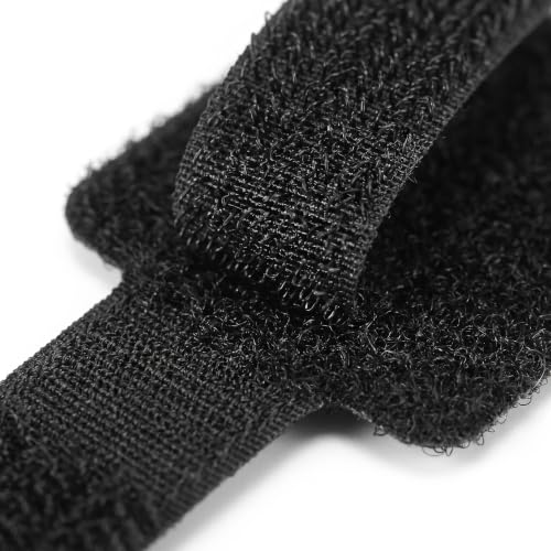 24PCS ganchos y lazos para cables, reutilizables, auto adhesivos, para organización de cables bajo escritorio, computadora, TV y setup de juegos miniatura 3