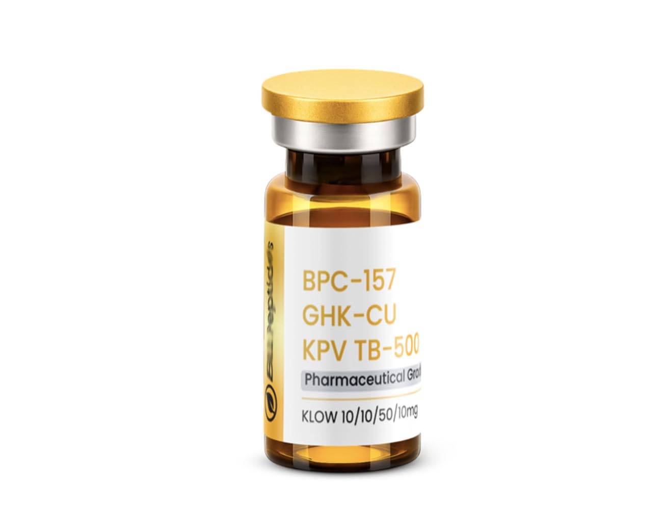 KLOW Research Vial- Research Pep | (BPC-157+GHK-CU+KPV+ TB-500)=10mg/50mg/10mg/10mg.
