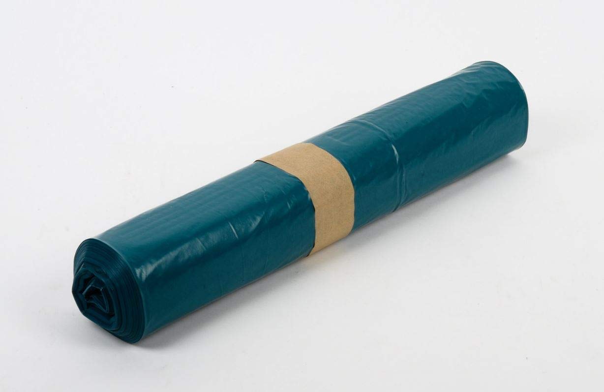 Funny LDPE-Regenerat Müllsäcke, blau, gerollt, Typ 60 extra, 140 l, 1er Pack (1 x 250 Stück)