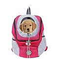 PAPIEEED Pet Carrier Backpack for small dog cat up to 2~26 lbs, Hands-Free Pet Travel Bag, Breathable Head-Out Design and Waterproof Bottom for Hiking & Travel