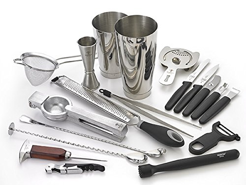 BarflyM37102 Deluxe Cocktail Set, 19-Piece, Stainless Steel