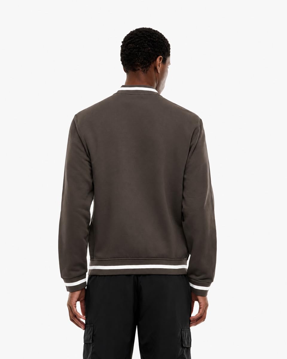 EA7 Emporio Armani Męska bluza Core Identity z bawełny z kołnierzem baseballowym, 7M002146