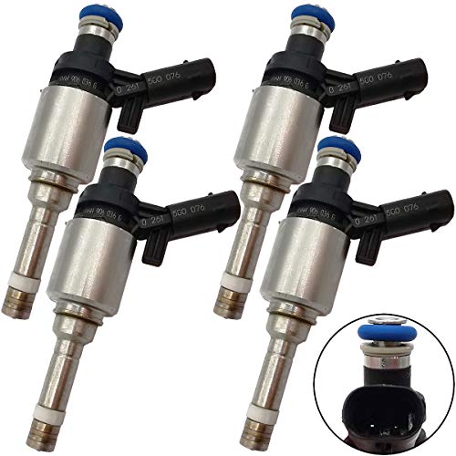 Automotive-leader 4Pcs 06H906036G 6 Hole Engine Fuel Injectors for VW Volkswagen CC Eos GTI Tiguan Golf Beetle Jetta Passat CC Passat Jetta, Audi A4 Quattro A5 Quattro A6 Quattro Q5 TT Quattro A3
