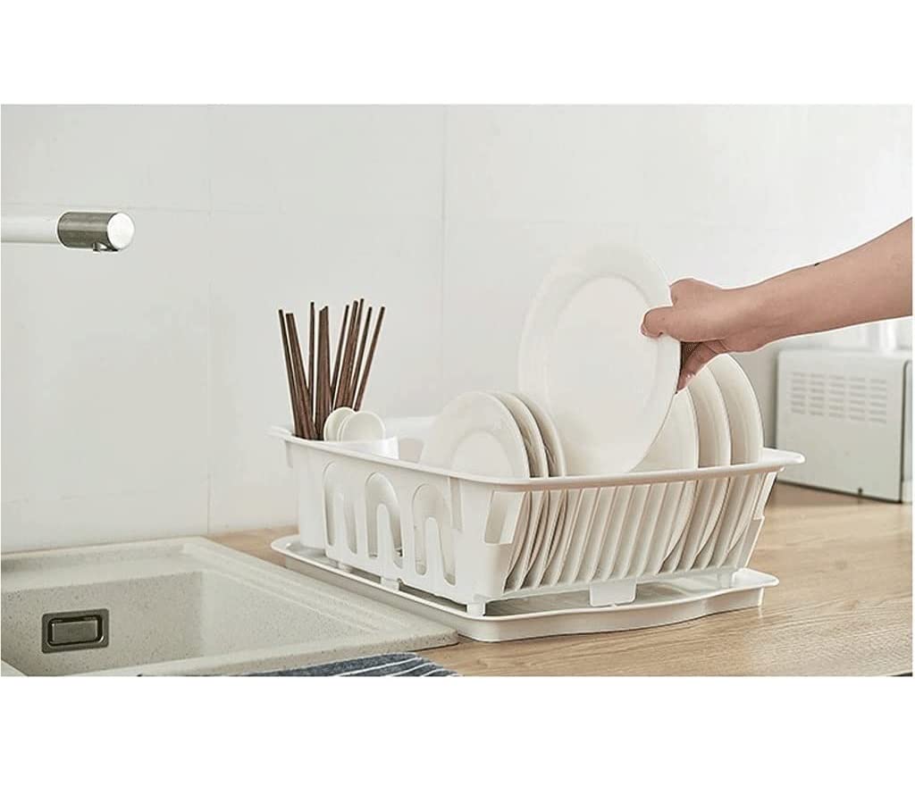 Escurridor De Platos Estante para Platos Vajilla Estante De Drenaje Estante De Almacenamiento Estante para Platos Estante De Cocina Caja De Almacenamiento Rejilla para Secar Platos Escurrido