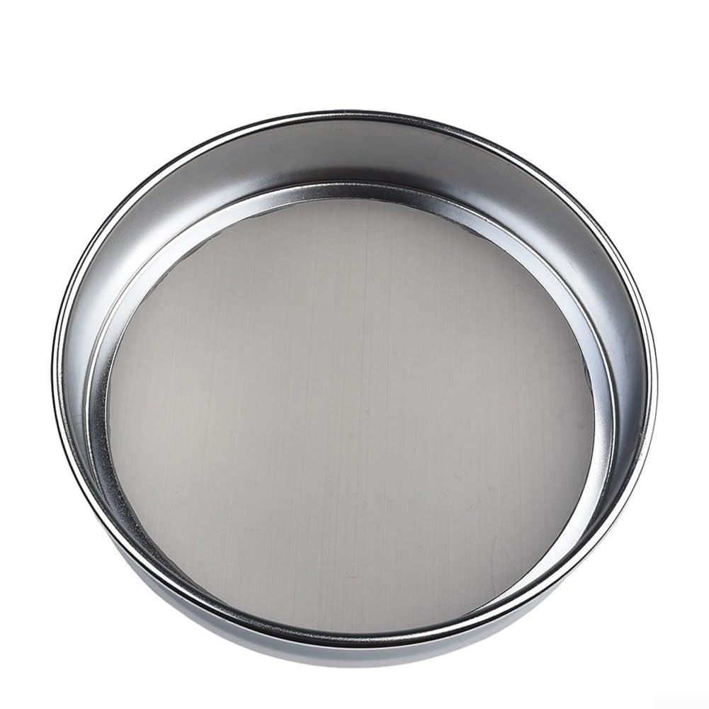Lecreatekit As Picture Show Chrome Mesh Sieve,20Cm Chrome Mesh Sieve Sample Inspection Test Sieve Industrial Grade Chrome Mesh Sieve Chinese Medicine Sieve(400 Mesh)