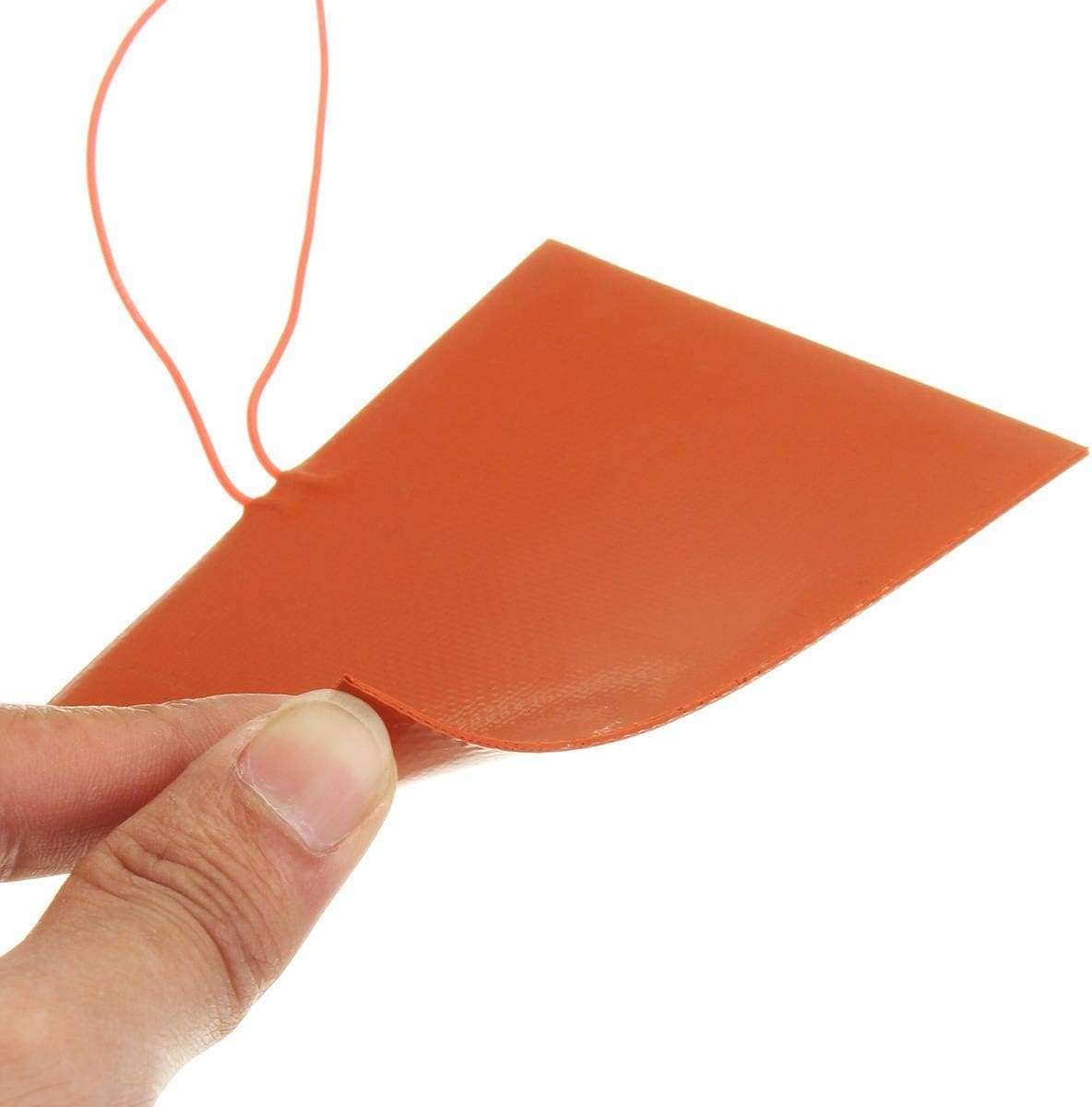 review FAUUCHE JF-Xuan 3D Printer Parts, 80x100mm 12V DC 20W Flexible Waterproof Silicon Heated Bed Heating Pad Compatible with 3D Printer 3D Printer Accessories