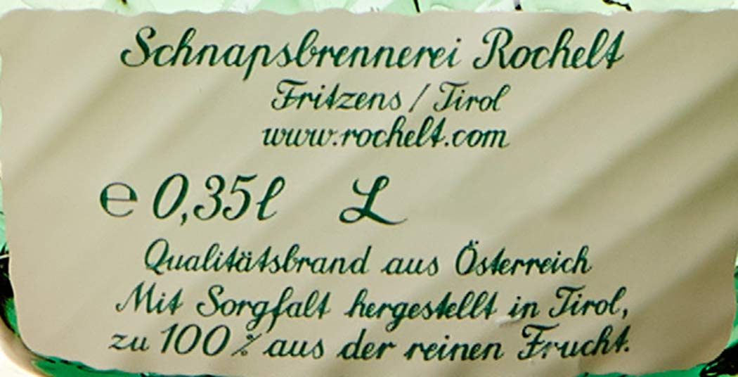 Rochelt Schwarze Ribisel Brandy alla Frutta in Scatola di Legno, 350 ml