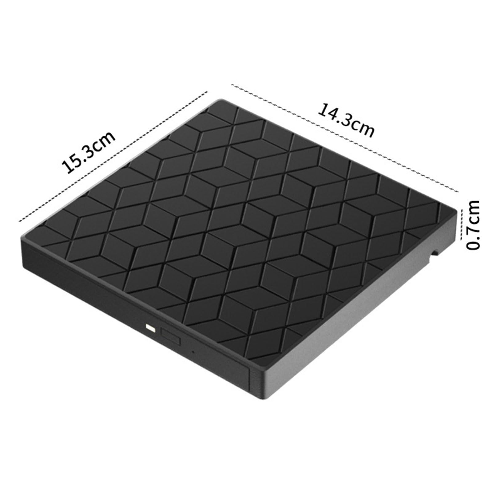 Unità disco esterna multifunzione con lettore di schede e porte USB per computer portatili e desktop, ufficio, lettore domestico