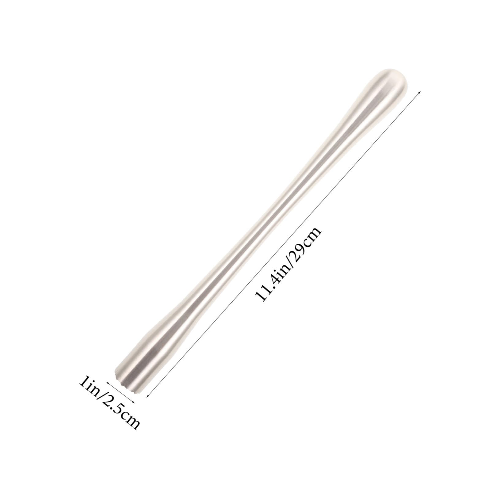 Unomor Cocktail Muddler Long Handle Metal Ice Muddler Drink Muddler Lemon Grinding Rod for Bars Home