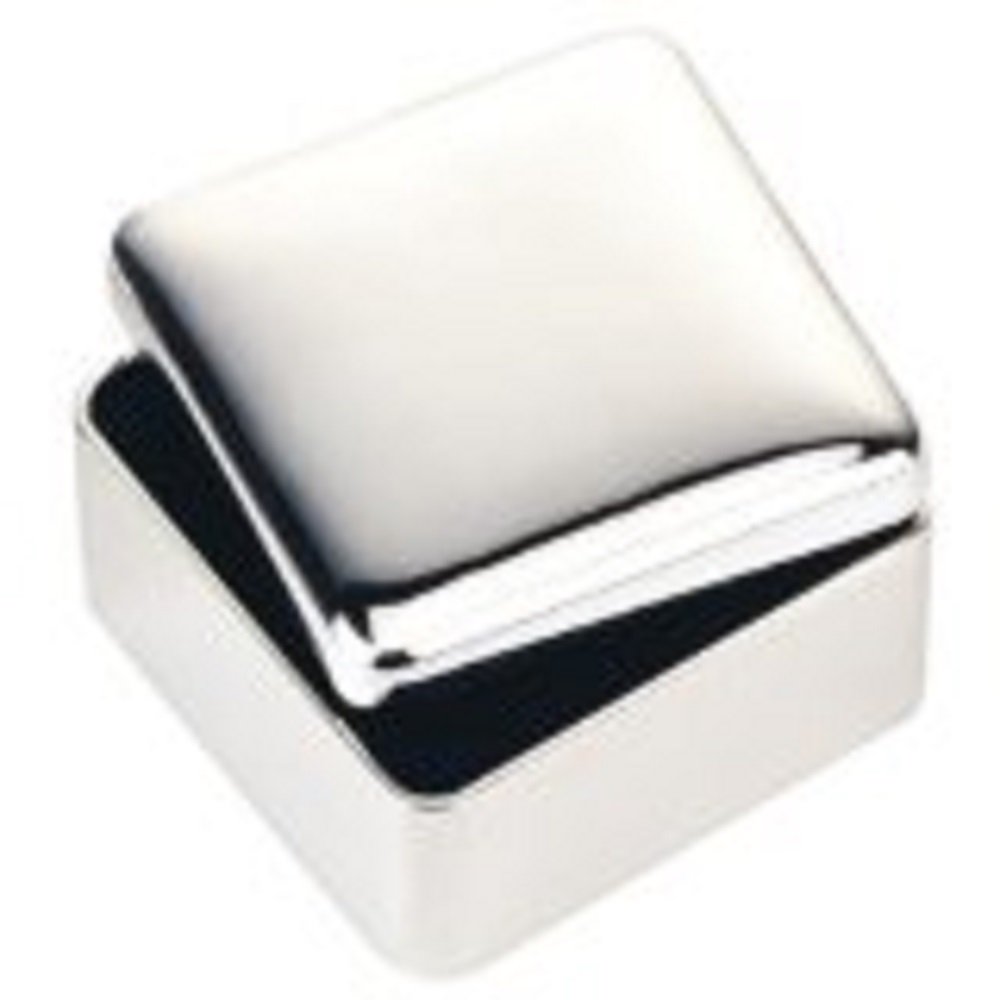 GTR-Prestige Giftware Beautiful Square Silver Plated Trinket Box - (XAC25)