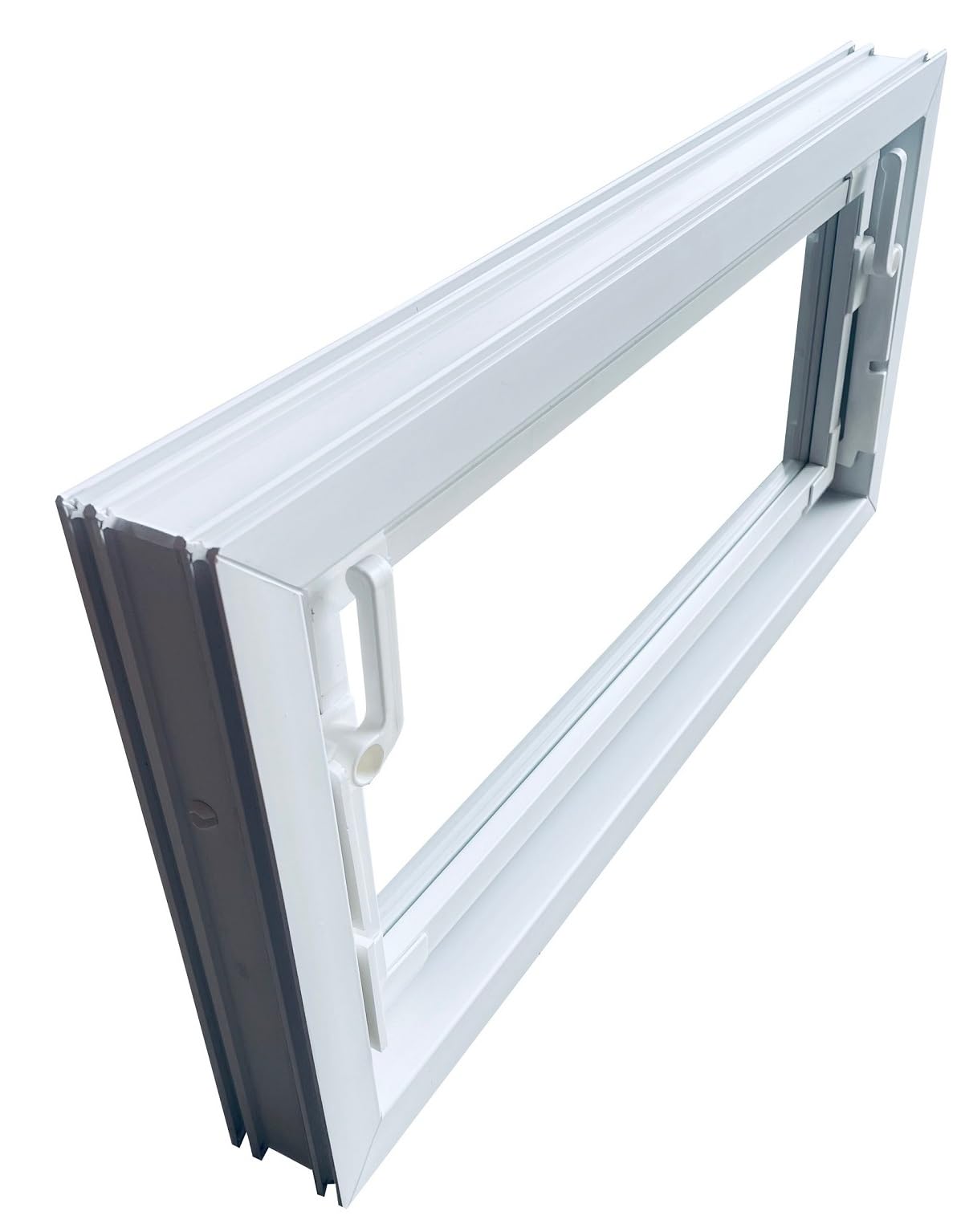 Trobak Kellerfenster weiss 60 x 30 cm Einfachglas