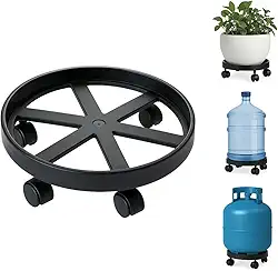 Suportes Multiuso com Rodinhas 360° – Para Botijão, Plantas e Galão | Suporta até 55kg