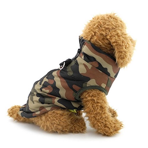 smalllee_Lucky_Store Hundejacke wasserdicht, Hundemantel, GeschirrWeste für kleine Hunde Katzen Haustiere hundebekleidung Chihuahua wintermantel Shih tzu