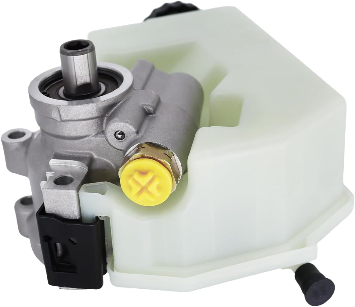 Detroit Axle - 3.7L Steering Pump for Jeep Liberty 2002 2003 2004 2005 2006 | Power Steering Pump with Reservoir Replacement