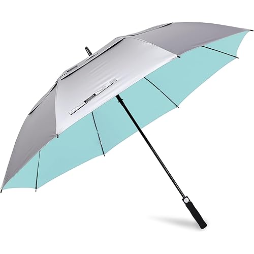 G4Free 47/54/62/68 Inch UV Protection Golf Umbrella Auto Open Vented Double Canopy Oversize Extra Large Windproof Sun Rain Umbrellas