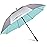 G4Free 62 Inch UV Protection Golf Umbrella Auto Open Vented Double Canopy Oversize Extra Large Windproof Sun Rain Umbrellas (Silver/Lake Blue)