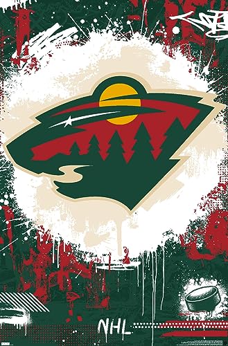 Trends International NHL Minnesota Wild - Maximalist Logo 23 Wall Poster, 34L x 22.4W, Unframed Version