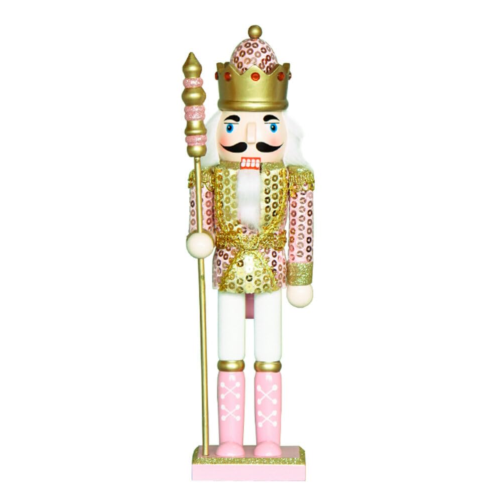 SEWACC Wooden Nutcracker Ornaments - Unfinished Nutcracker Figurines for Christmas Decoration
