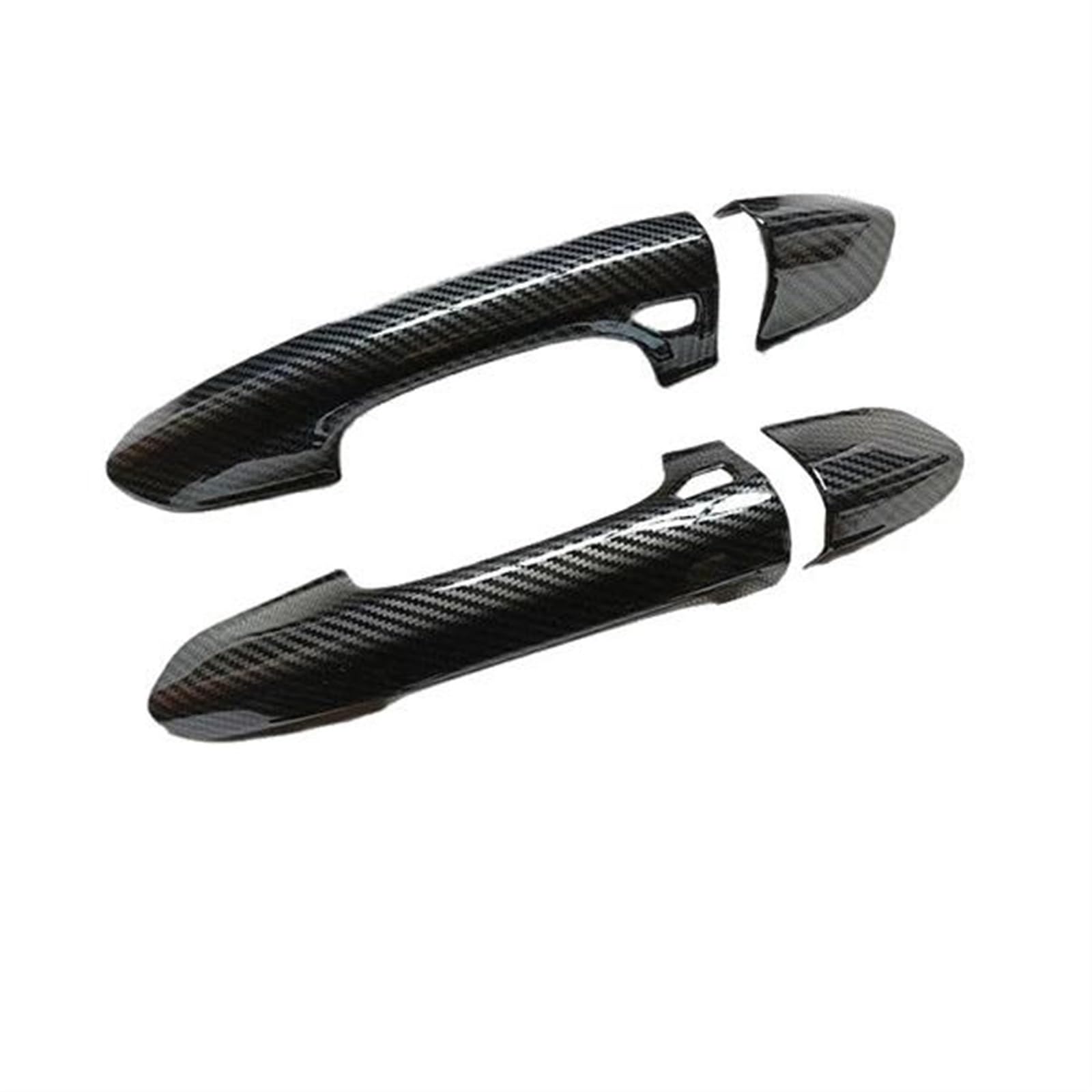 JTWMTY Carbon Fiber Style Outer Door Handle Cover Trim Car Exterior Stickers for Ford for Mustang 6 MK6 S550 2015-2023