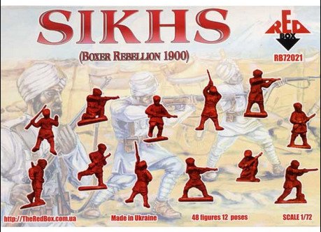 Figuras de plástico Sikhs Rebelión Boxer 1900 1/72 48 piezas miniatura 2