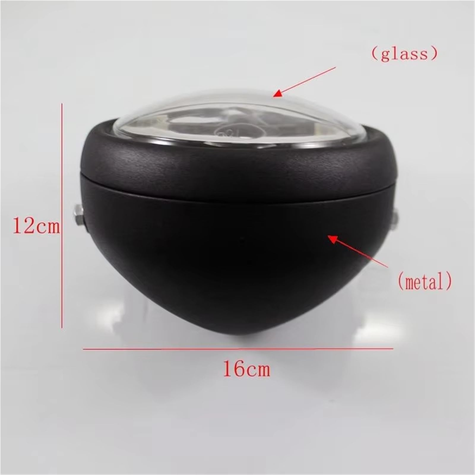 MESKEL Fari Anteriori Moto per Sportster per Cafe per Racer per Chopper per Bobber Faro Universale per Moto da 6,5 ​​"Faro A Testa Rotonda | Only Headlight
