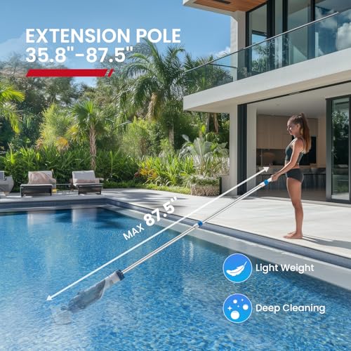 Image of Enhulk PC18 Cordless Pool Vacuum, Upgraded 70 Mins Runtime & 1.8L Capacity