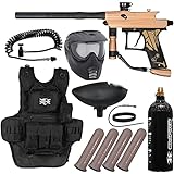 Action Village Azodin KAOS 3 Heavy Gunner Paintball Gun Package Kit (Dust Brown/Dust Black)