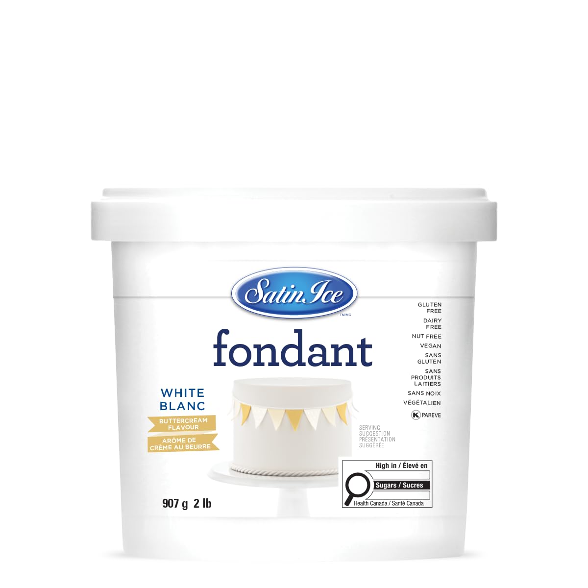 Satin Ice Black Fondant, Vanilla, 1 Kilogram — view 28