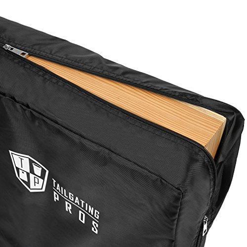 Tailgating Pros 4'X2' & 3'X2' Premium Cornhole Boards W/Carrying Case & Set Of 8 All Weather Cornhole Bags (You Pick Colors) 150+ Color Combos! (4'X2', Green Camo/Orange) #TOP3