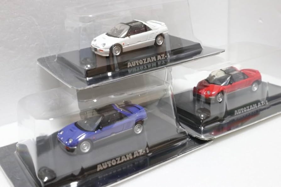 Amazon.co.jp: Aoshima 1/64 Mazda Autozam AZ-1 3 Color Set