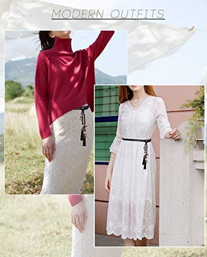 Exotic Women Black Waist Belt/ Rope/Chain Skinny Belt With Tassel And Beads For Ladies Skirt Dress In 8 Colors #TOP5