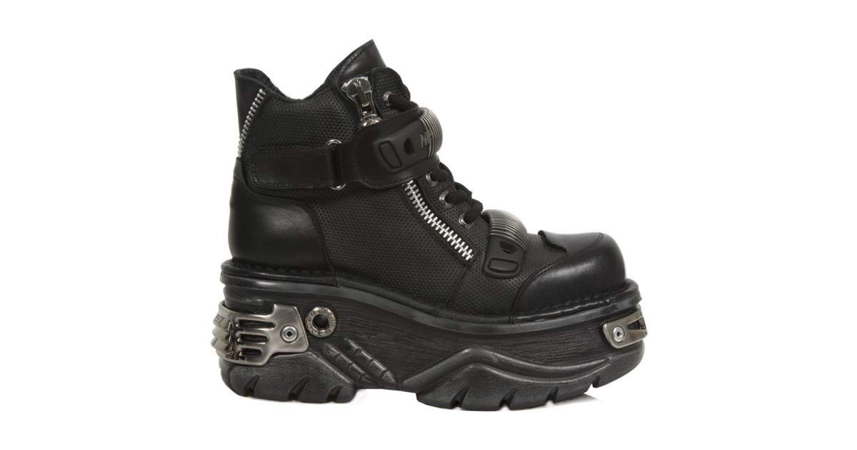 New Rock Metallic Pelle Stivali M.1065-S1