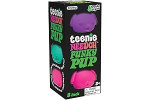 Nee Doh Teenie Funky Pups - Stress-Relieving Sensory Fidget Toy