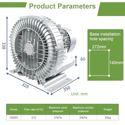 Pompe à air vortex 1500W contre le manque d'oxygène - 8