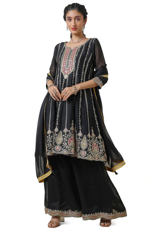 Tessuto superiore: Poly Georgette||Tessuto inferiore: Poly Georgette||Tessuto Dupatta: Chiffon