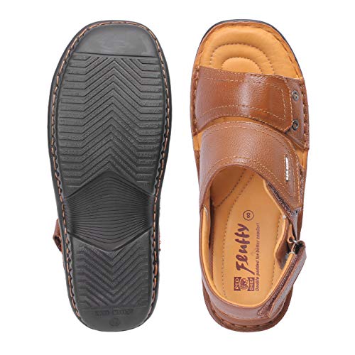 RED CHIEF Black Casual Sandal for Men RC7008N