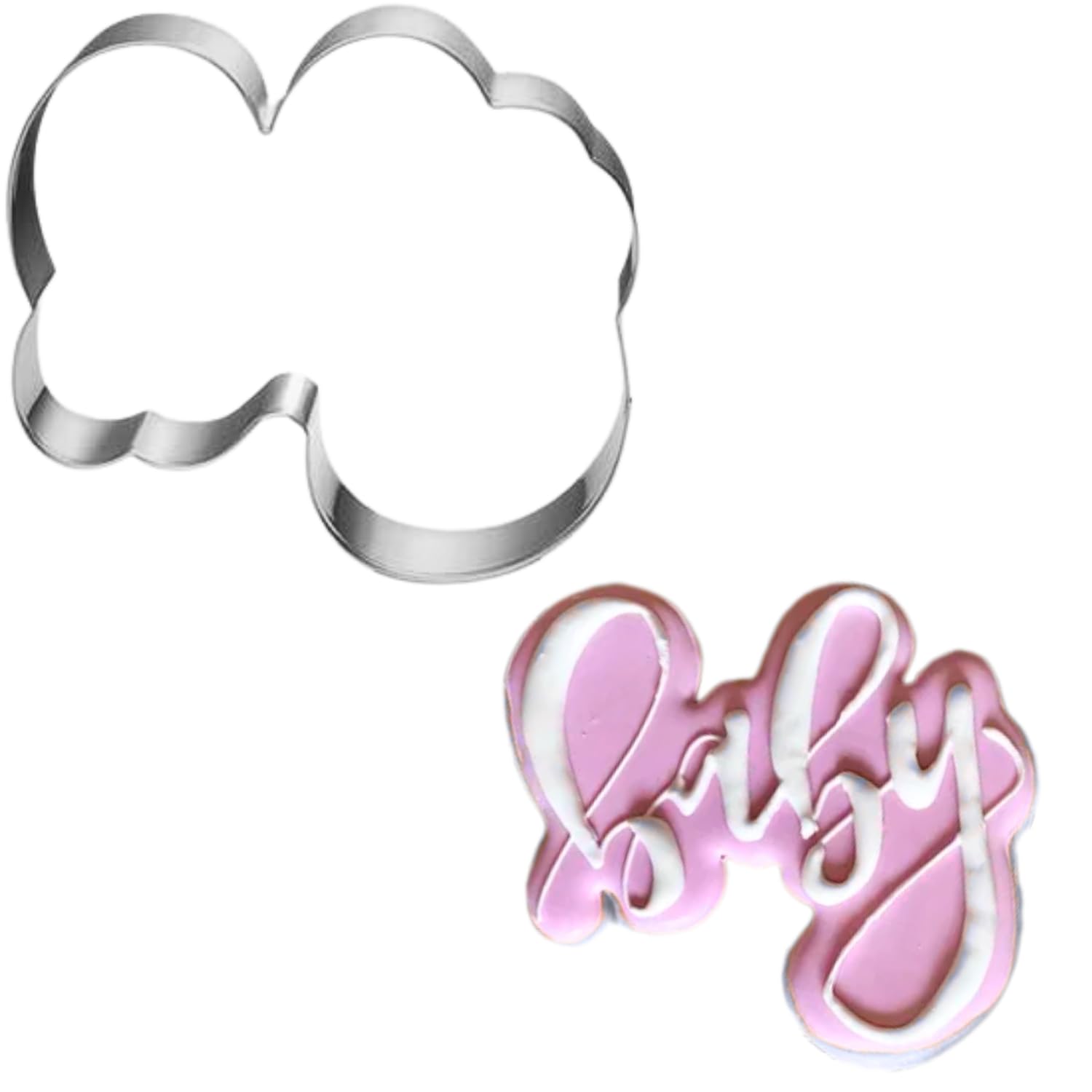 Baby Word Cookie Cutter-3.5 inch-Biscui Cookie Cutters Fondant Molds for Baby Shower