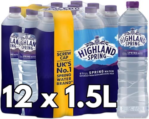 Highland Spring Natural Mineral Water 1.5L, Pack of 12