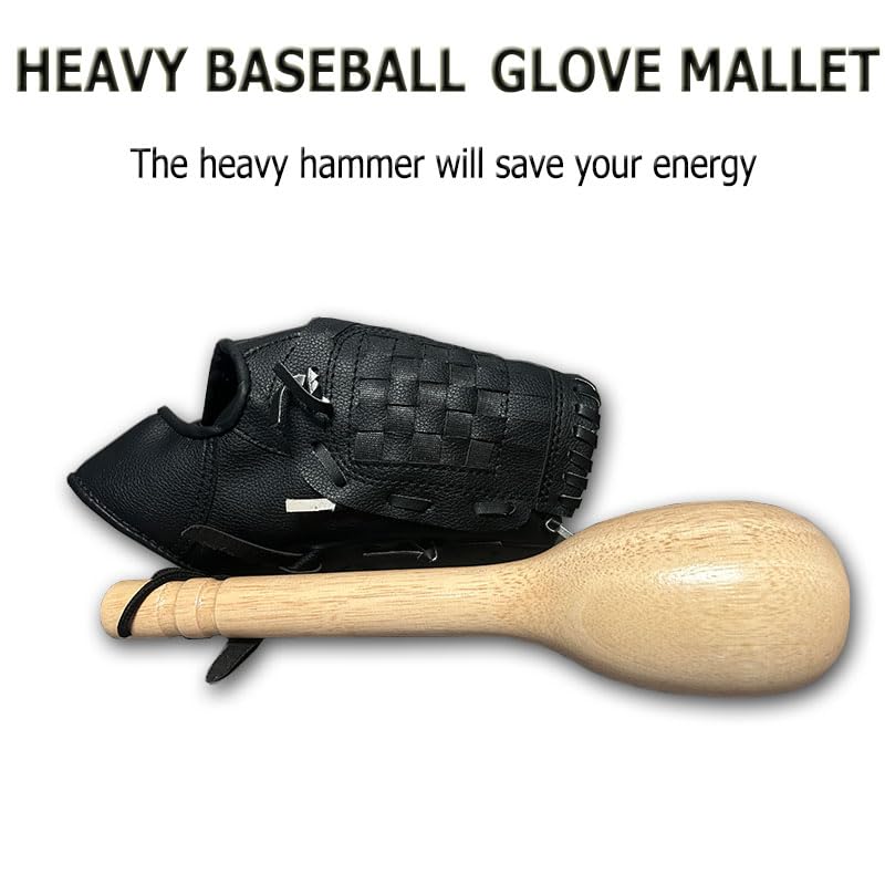 RSC Baseball Softball Glove Mallet,Solid Construction Shaping Hammer for mitt Break-In Aid