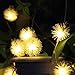 Produktbild Solar Lichterkette, InnooTech LED Solar Blumen Lichterkette 5 Meter 20er Warmweiß, Außerlichterkette Deko mit 2 M Zuleitungskabel für Garten, Hochzeit