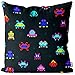 VOID Pixel Invaders Retro Game poszewka na poduszkę z poliestru, wodoodporna, do użytku na zewnątrz, wymiary poduszki: 80 x 80 cm