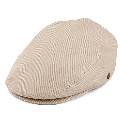 Lightweight Classic Cotton Ivy/Newsboy/Paperboy/Flat Cap Hat with Fixed Sizing and Satin Lining
